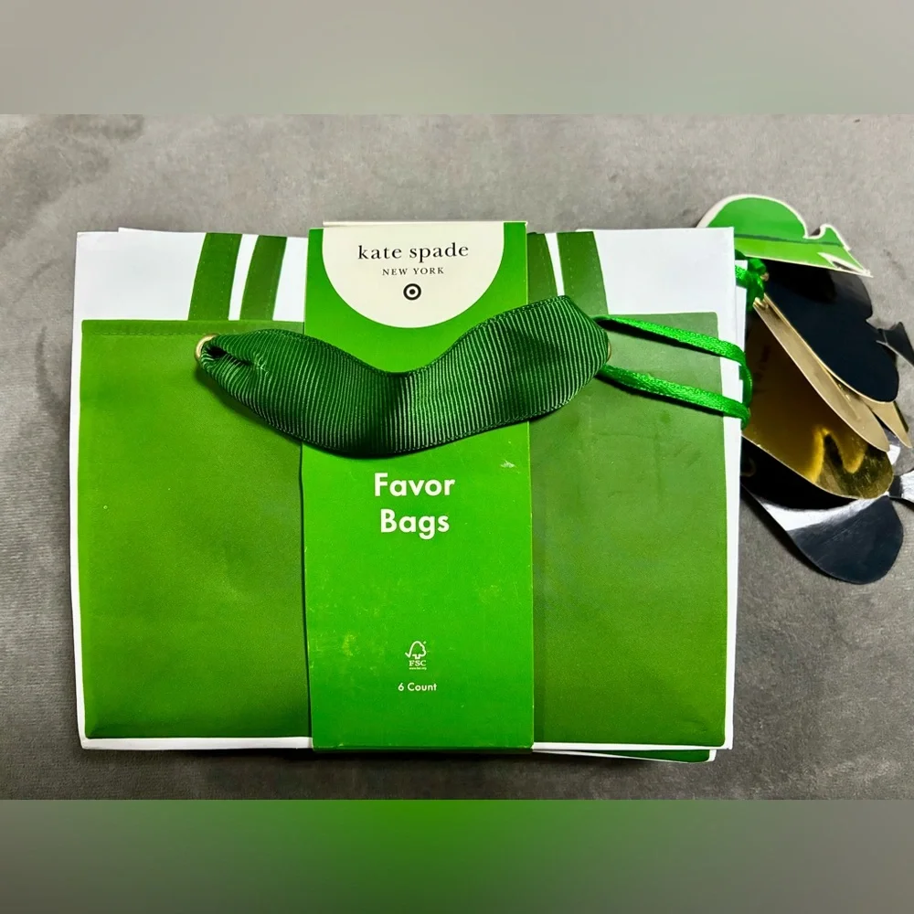 NEW Kate Spade gift favor bags LOT 6 mini PARTY back to school college Sorority